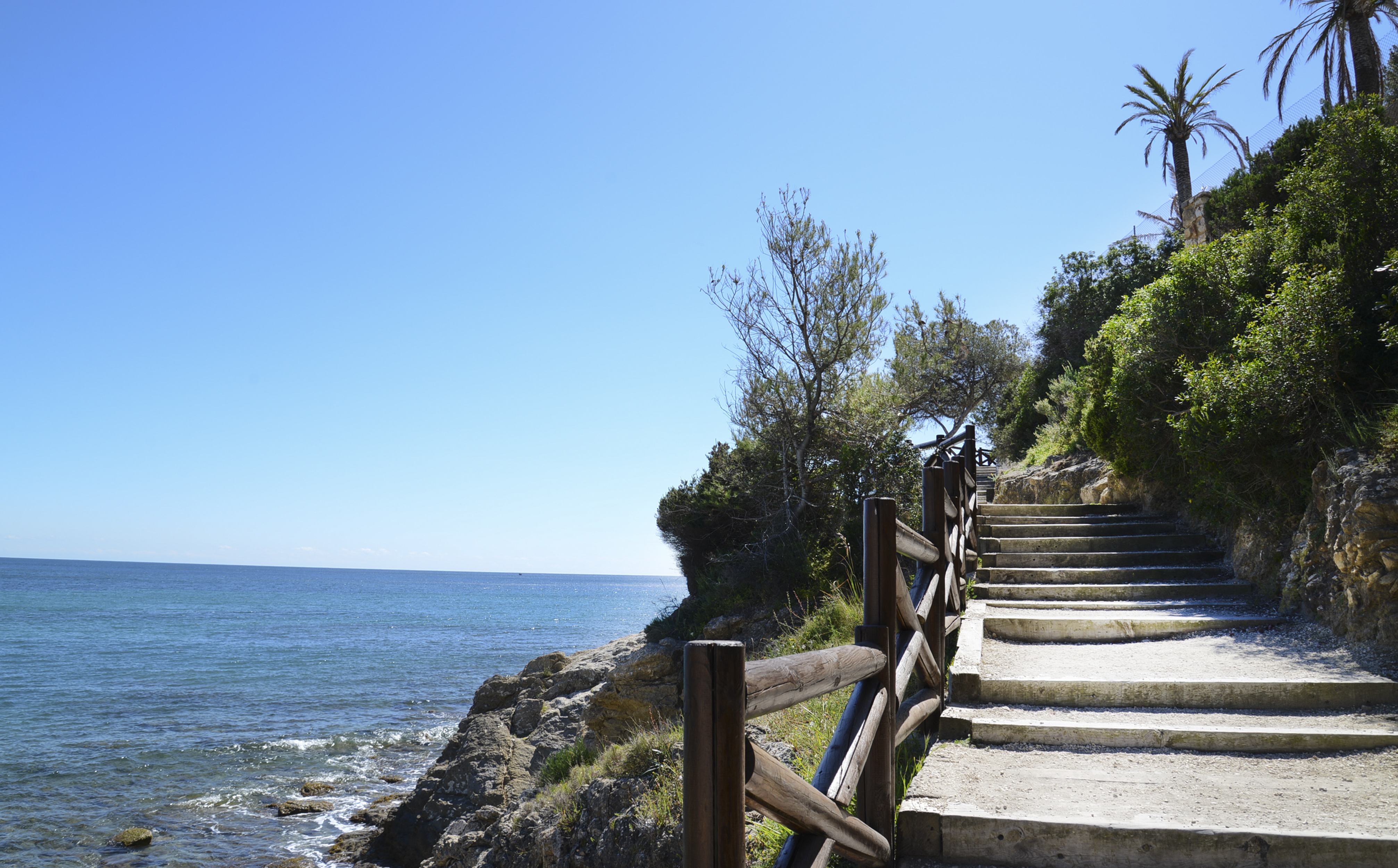 Afbeelding op de berg van Calpe